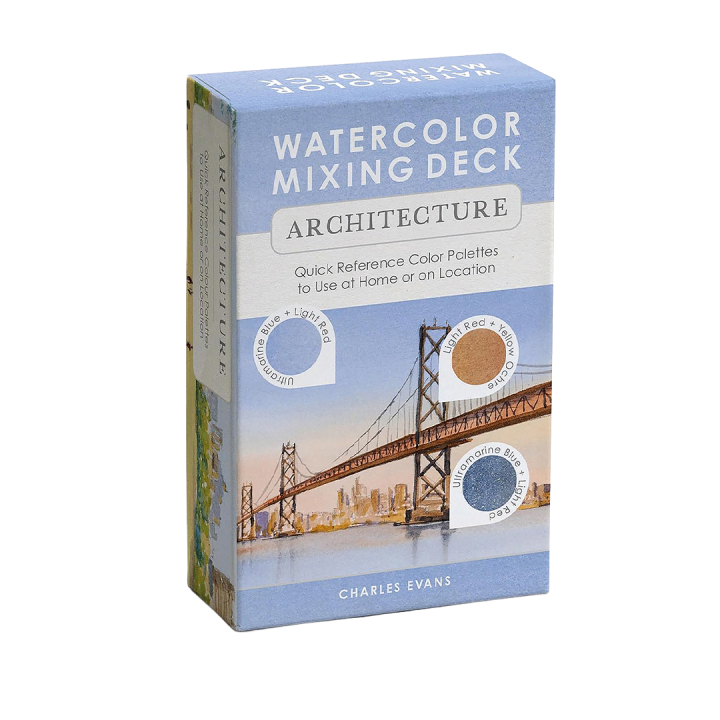 Watercolor Mixing Deck: Architecture i gruppen Hobby & Kreativitet / Bøger / Instruktionsbøger hos Pen Store (137193)