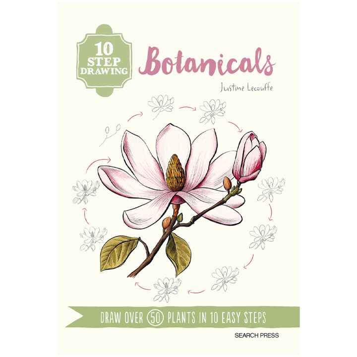 10 Step Drawing: Botanicals i gruppen Hobby & Kreativitet / Bøger / Instruktionsbøger hos Pen Store (137196)