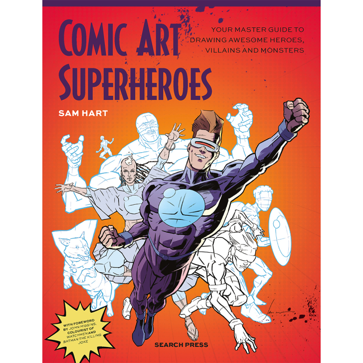 Comic Art Superheroes i gruppen Hobby & Kreativitet / Bøger / Instruktionsbøger hos Pen Store (137208)