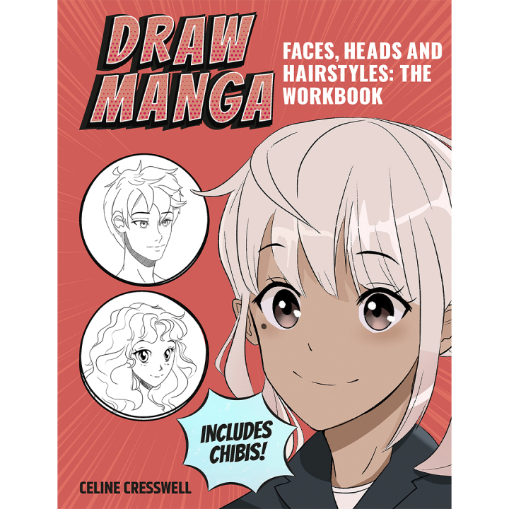 Draw Manga Faces, Heads and Hairstyles i gruppen Hobby & Kreativitet / Bøger / Instruktionsbøger hos Pen Store (137217)