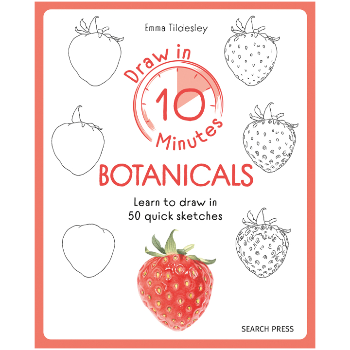 Draw in 10 Minutes: Botanicals i gruppen Hobby & Kreativitet / Bøger / Instruktionsbøger hos Pen Store (137219)