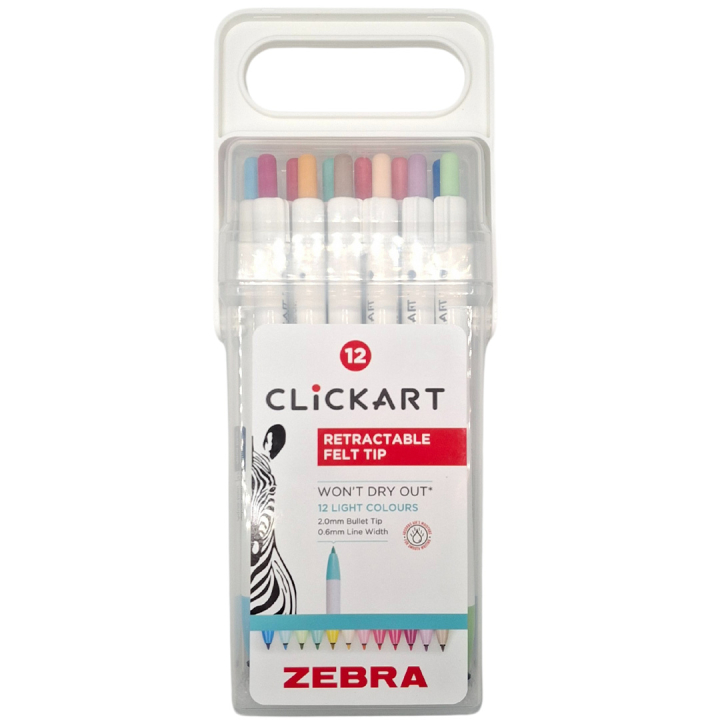 Clickart Light Colors 12-pak i gruppen Penne / Mærkning og kontor / Markeringspenne hos Pen Store (137261)