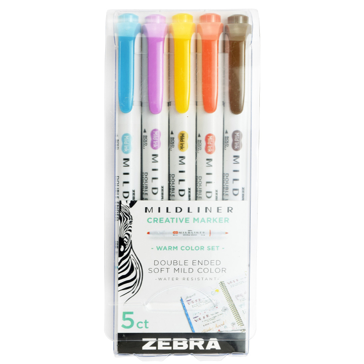 Mildliner 5-pak Warm i gruppen Penne / Kunstnerpenne / Illustrationmarkers hos Pen Store (137263)