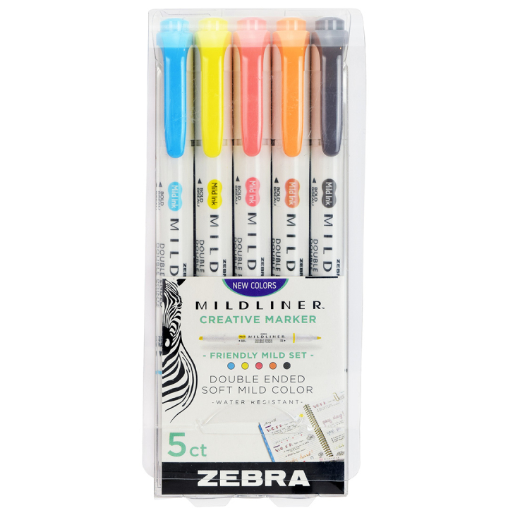 Mildliner 5-pak Friendly i gruppen Penne / Kunstnerpenne / Illustrationmarkers hos Pen Store (137264)