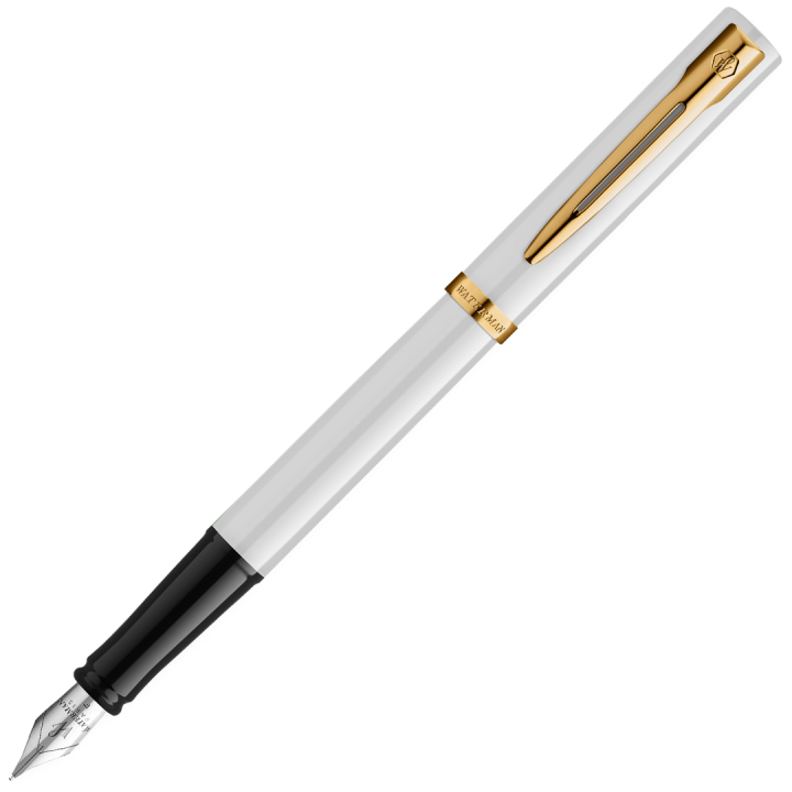 Impression White/Gold Fyldepen i gruppen Penne / Fine Writing / Fyldepenne hos Pen Store (137398_r)