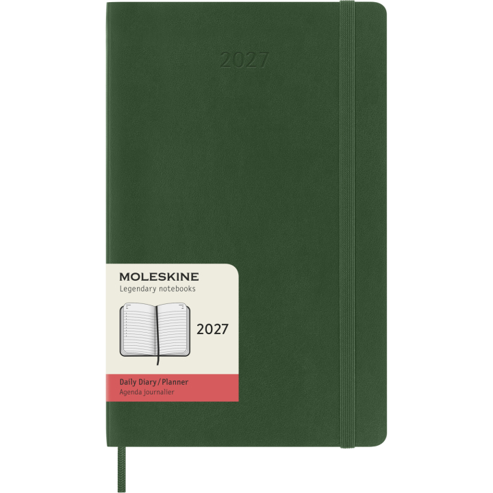Kalender 12M Daily 2027 Softcover Large Myrtle Green i gruppen Papir & Blokke / Kalendere / 12 mdr kalendere hos Pen Store (137430)