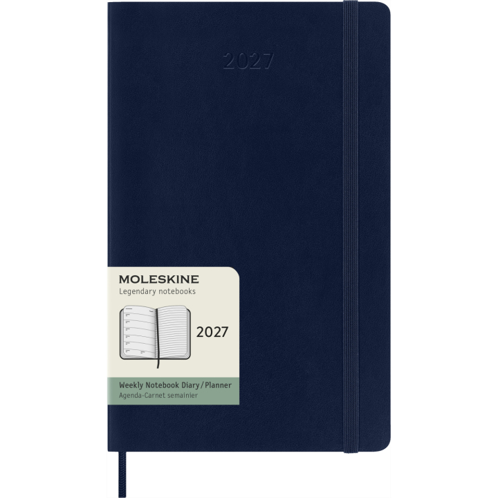 Kalender 12M Weekly Notebook 2027 Softcover Large Sapphire Blue  i gruppen Papir & Blokke / Kalendere / 12 mdr kalendere hos Pen Store (137454)