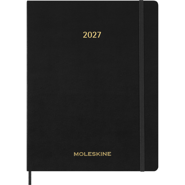 Kalender 12M Weekly Vertical 2027 Essential Softcover XXL Black i gruppen Papir & Blokke / Kalendere / 12 mdr kalendere hos Pen Store (137472)