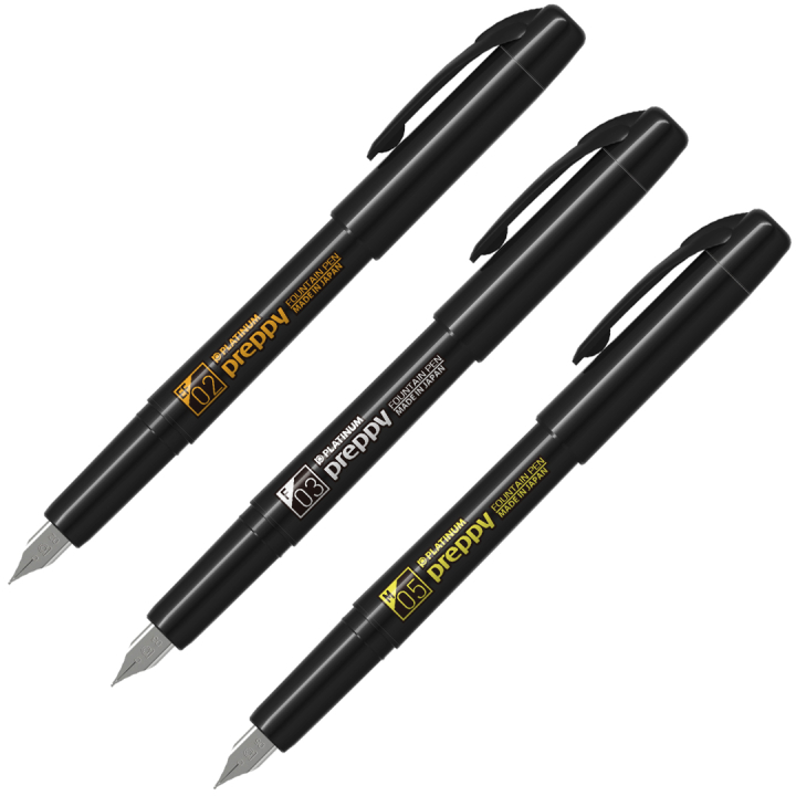 Preppy Black Edition Fyldepen i gruppen Penne / Fine Writing / Fyldepenne hos Pen Store (137474_r)