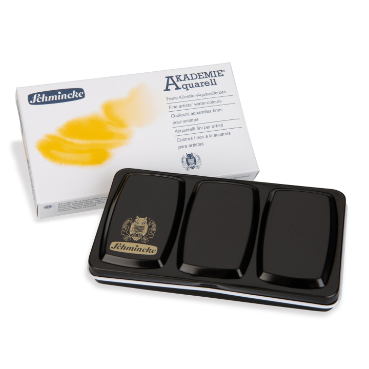 Akademie Aquarell Half Pans 12-sæt i gruppen Kunstnerartikler / Kunstnerfarver / Akvarelmaling / Akvarelfarve i kop hos Pen Store (137800)