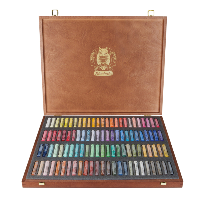 Soft Pastel Wooden Box 100-sæt i gruppen Kunstnerartikler / Kridt og blyanter / Pastelkridt hos Pen Store (137811)