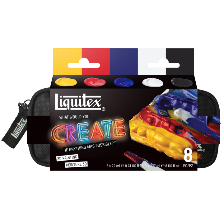 Akrylmaling Basics 3D Painting 5 x 22 ml i gruppen Kunstnerartikler / Kunstnerfarver / Akrylmaling hos Pen Store (137831)
