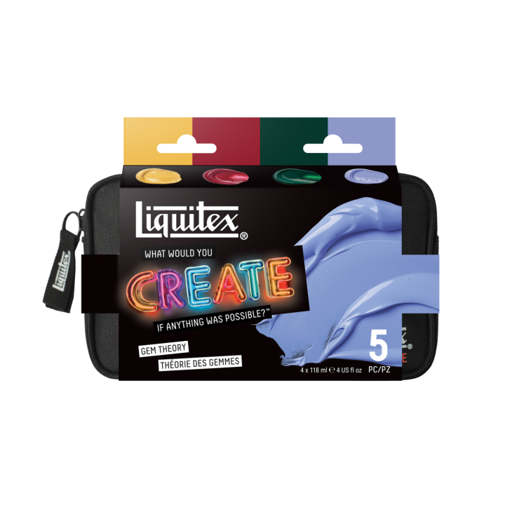 Akrylmaling Basics Gem Theory Set 4 x 118 ml i gruppen Kunstnerartikler / Kunstnerfarver / Akrylmaling hos Pen Store (137832)