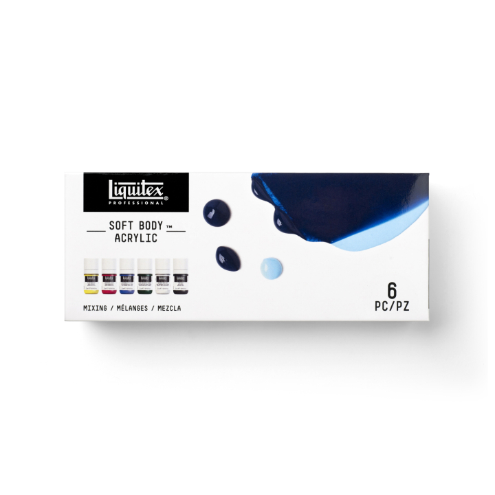 Akrylmaling Soft Body Mixing Set 6x22 ml i gruppen Kunstnerartikler / Kunstnerfarver / Akrylmaling hos Pen Store (137837)
