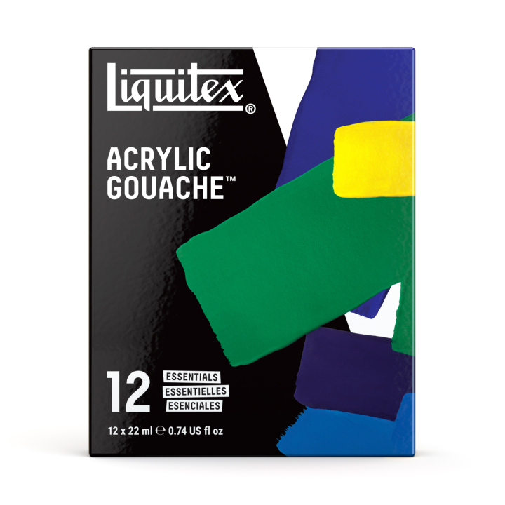 Gouachemaling Essentials Set 12x22 ml i gruppen Kunstnerartikler / Kunstnerfarver / Gouache hos Pen Store (137841)