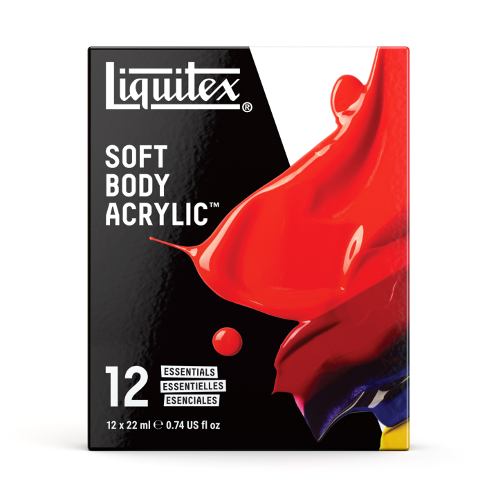 Akrylmaling Soft Body Essentials Set 12x22 ml i gruppen Kunstnerartikler / Kunstnerfarver / Akrylmaling hos Pen Store (137845)