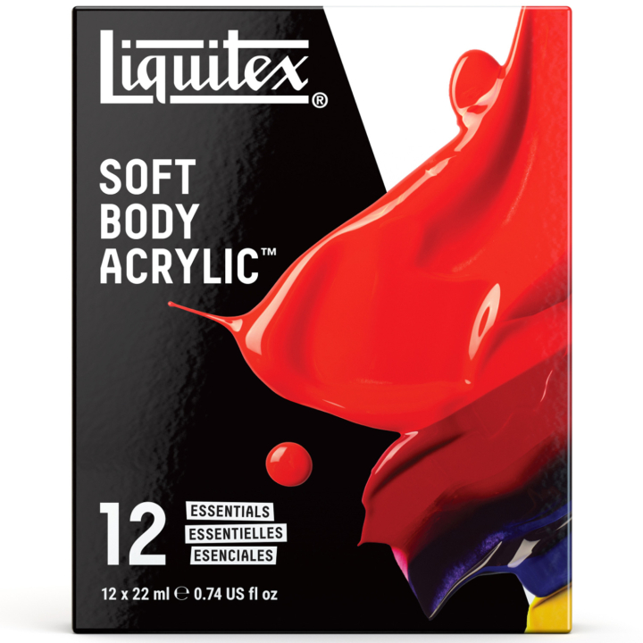 Akrylmaling Soft Body Essentials Set 12x22 ml i gruppen Kunstnerartikler / Kunstnerfarver / Akrylmaling hos Pen Store (137845)