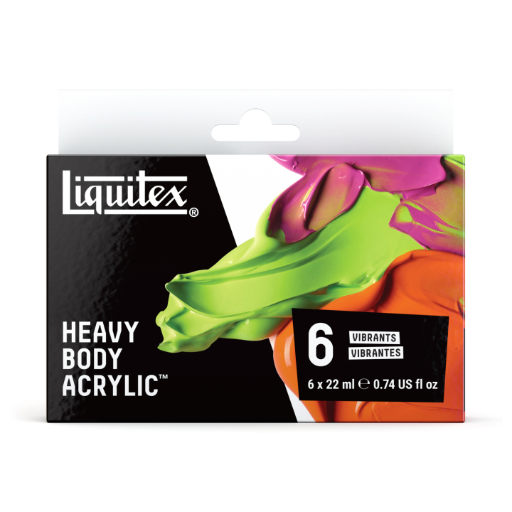 Akrylmaling Heavy Body Vibrant Set 6x22 ml i gruppen Kunstnerartikler / Kunstnerfarver / Akrylmaling hos Pen Store (137846)