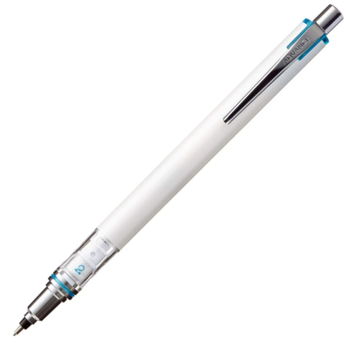Stiftblyant Kuru Toga Advance 0,7 mm Hvid i gruppen Penne / Skrive / Stiftblyanter hos Pen Store (137958)