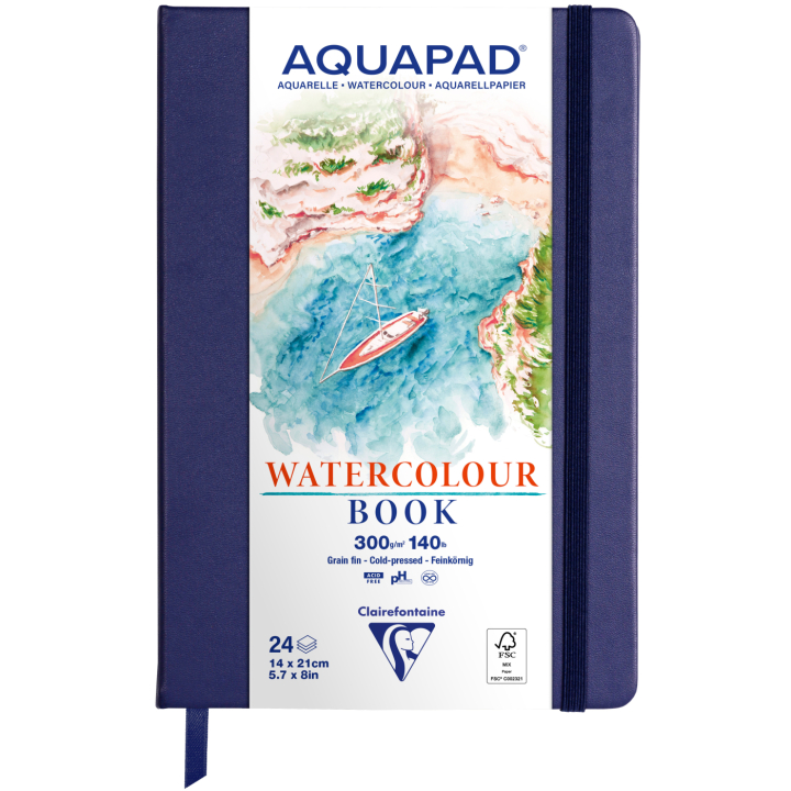 Aquapad akvarelblok 14x21 cm i gruppen Papir & Blokke / Kunstnerblokke / Akvarelblokke hos Pen Store (137968)