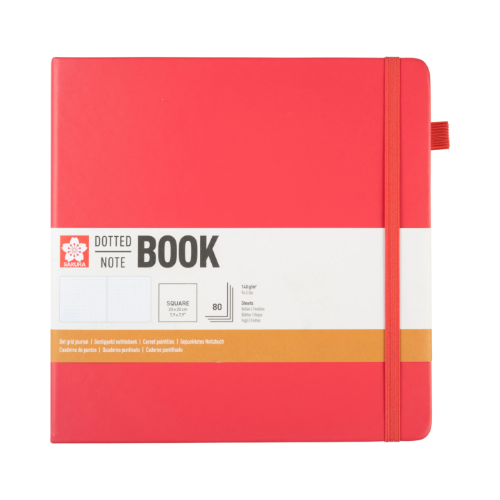 Notebook 20x20 cm Hard Cover Plum Blossom Dotted i gruppen Papir & Blokke / Skriv og noter / Notesbøger hos Pen Store (137990)