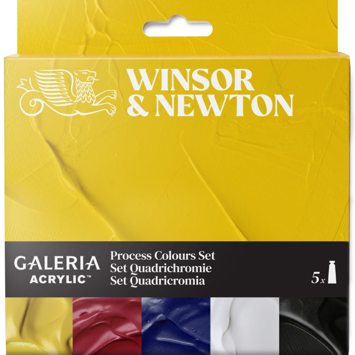 Galeria Akrylmaling 5x60ml Process set i gruppen Kunstnerartikler / Kunstnerfarver / Akrylmaling hos Pen Store (138041)