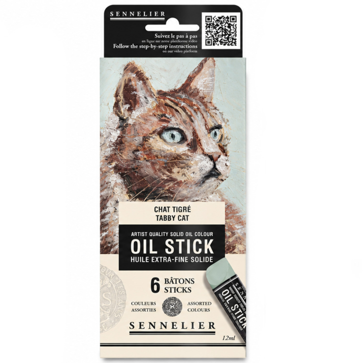 Oil Stick Mini 6-sæt Tabby cat i gruppen Kunstnerartikler / Kridt og blyanter / Oliekridt hos Pen Store (138062)