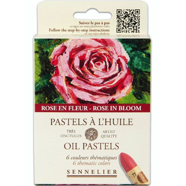 Oliepastel Rose in bloom 5 ml 6-sæt i gruppen Kunstnerartikler / Kunstnerfarver / Pastel / Oliepasteller hos Pen Store (138065)