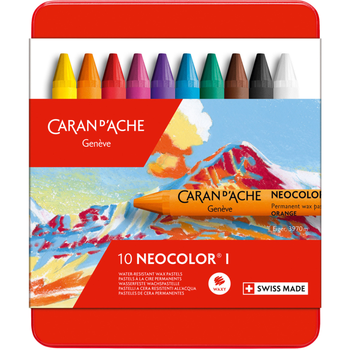 Neocolor I Pastelkridt 10 sæt i gruppen Kunstnerartikler / Kridt og blyanter / Pastelkridt hos Pen Store (138089)
