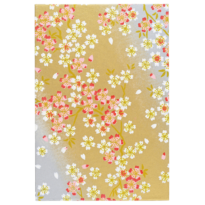 Notebook Goshuincho Gold Flower i gruppen Papir & Blokke / Kunstnerblokke / Skitsebøger hos Pen Store (138161)