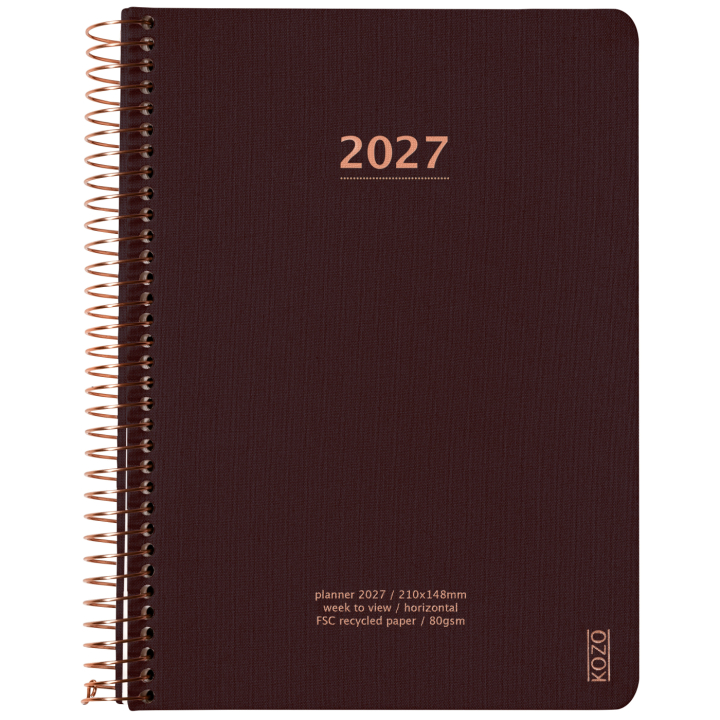 Kalender 2027 A5 Weekly Coffee i gruppen Papir & Blokke / Kalendere / 12 mdr kalendere hos Pen Store (138270)