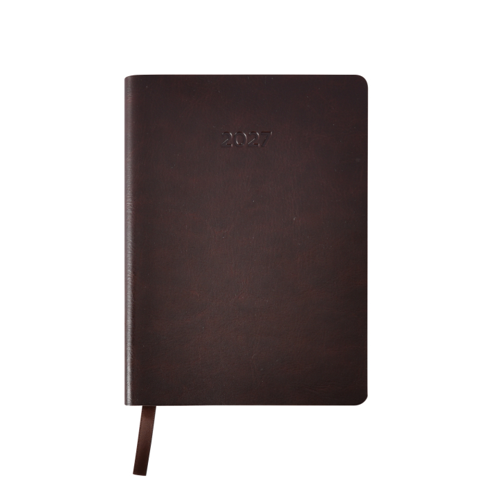 Kalender Björn 2027 A6 Weekly Horisontell Kastanjebrun i gruppen Papir & Blokke / Kalendere / 12 mdr kalendere hos Pen Store (138294)