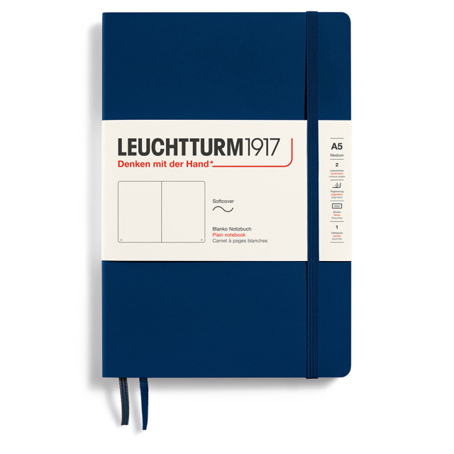 Notebook A5 Soft Cover Plain Lilac i gruppen Papir & Blok / Skriv og noter / Notesbøger hos Pen Store (127333)