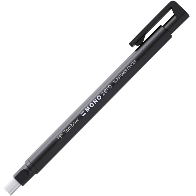 Mono Zero Viskelæderpen Rektangulær Sort