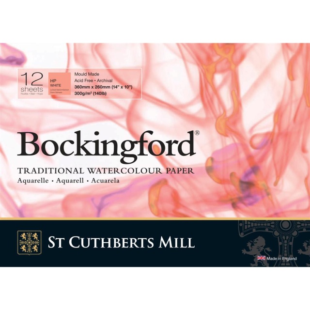 Bockingford Akvarelblok HP 300g 36x26cm