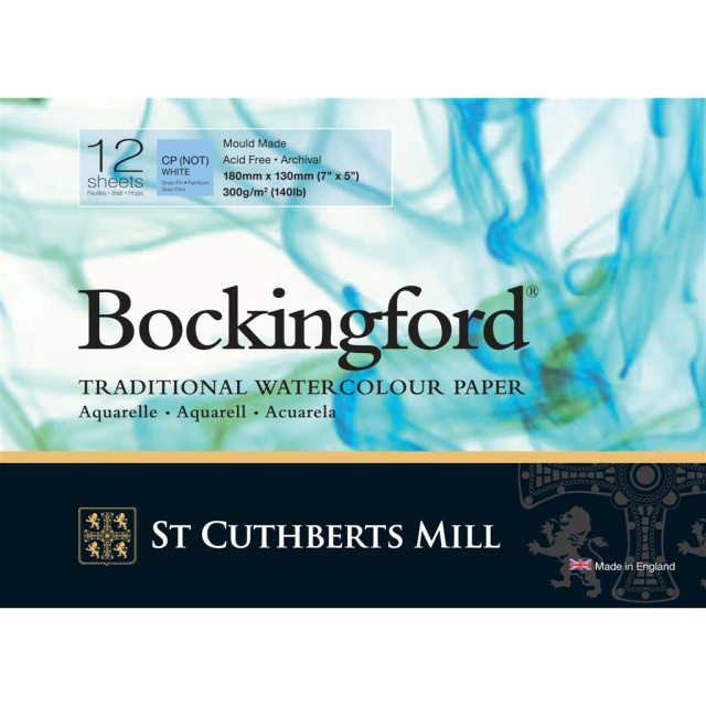 Bockingford Akvarelblok CP/NOT 300g 18x13cm