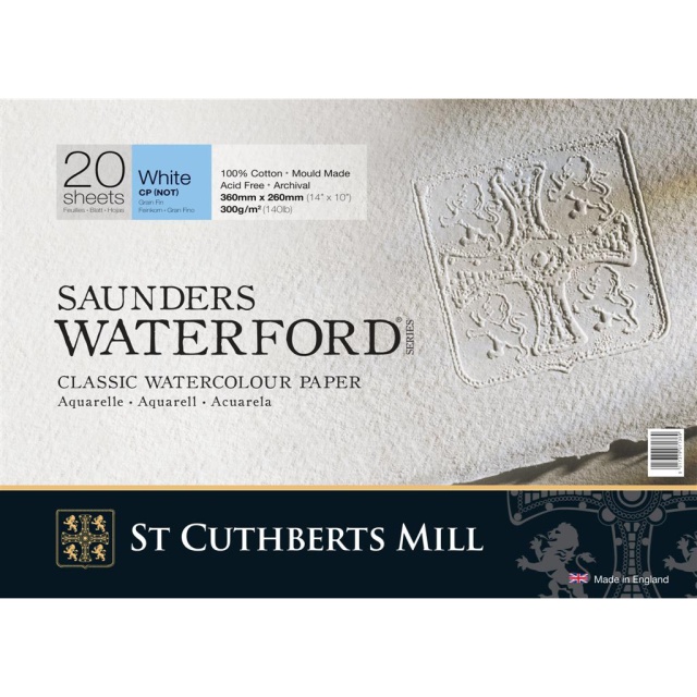 Saunders Waterford Akvarelblok CP/NOT 36x26 cm 300g