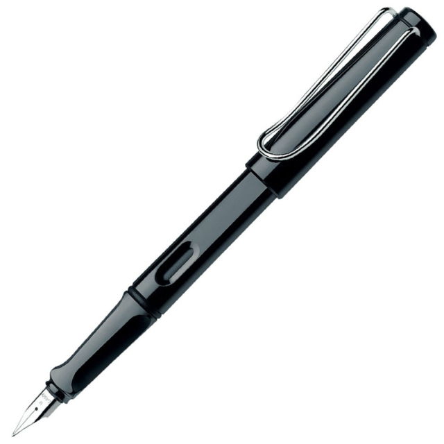 Safari Fyldepen Shiny black