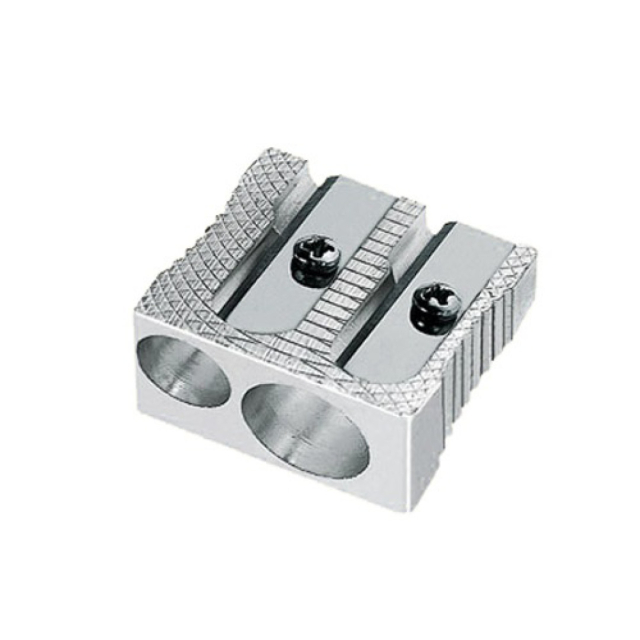 Dubbel Blyantspidser metall