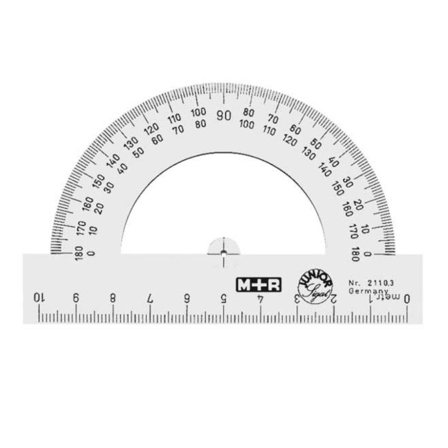 Gradskive Halvcirkel 180°