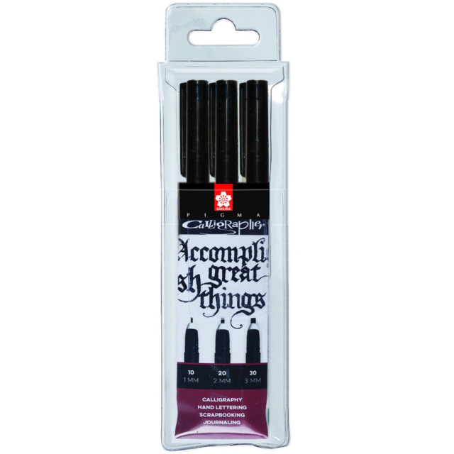 Calligrapher Pen sæt 3 stk