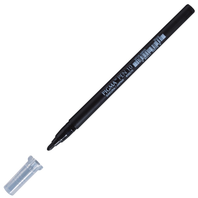 Pigma Pen Black 10 0.7mm