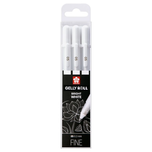 Gelly Roll Basic White 3-pack Fine