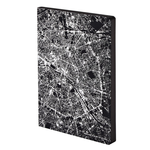 Notesbog Graphic Traveller - Nightflight Paris Silver