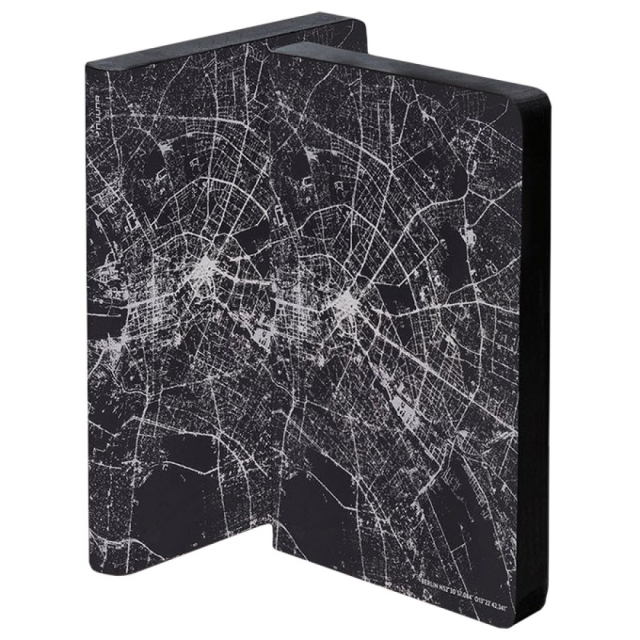 Notesbog Graphic Traveller - Nightflight Berlin Silver