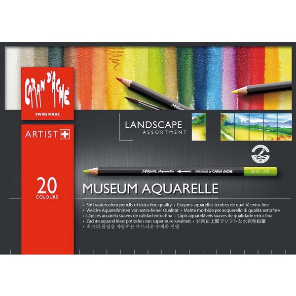 Museum Aquarelle Landscape sæt 20 stk