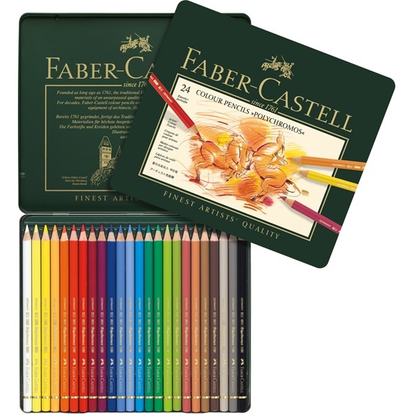Faber-Castell Farveblyanter Polychromos 24 stk | Pen Store