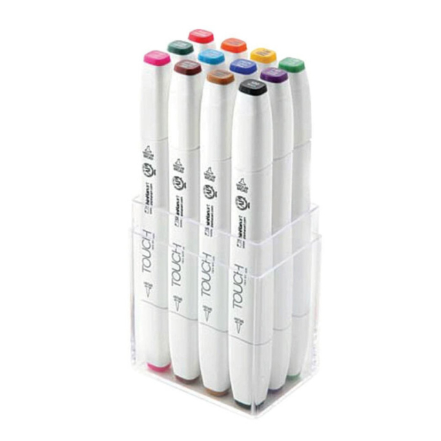 Twin Brush Marker sæt 12 stk Main