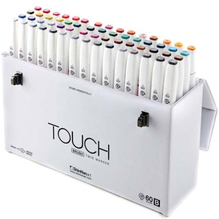 Twin Brush Marker sæt B 60 stk