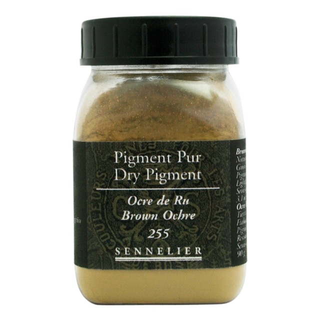 Pure Pigments (#1) Yellow ochre 80g -A 252 i gruppen Kunstnerartikler / Kunstnerfarver / Pigment hos Pen Store (108633)